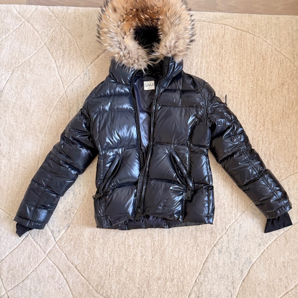 SAM - Blake down puffer jacket with fur trimmed hood - excellent condition - Picture 13 of 13